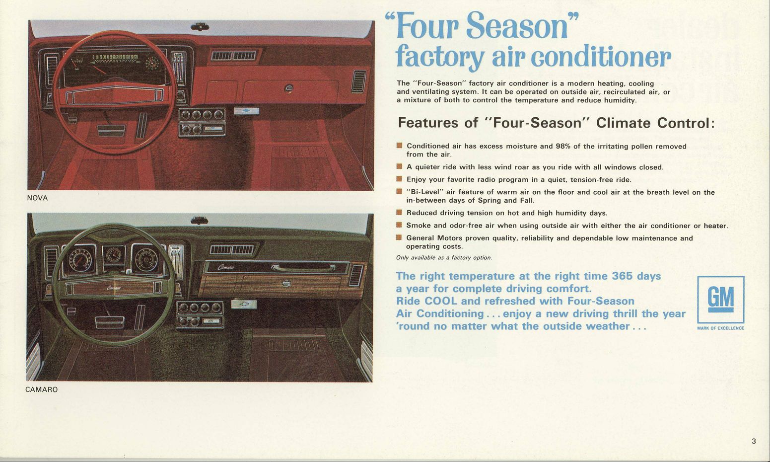 1969 Chevrolet Nova Camaro Accessories Brochure Page 5